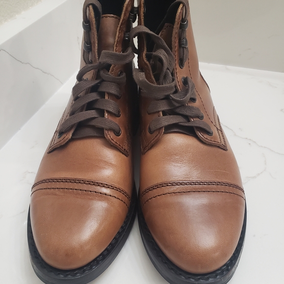 Thursday Boot Company Brown/Tan Laceup Ankle Boots Size 7 - Picture 4 of 8